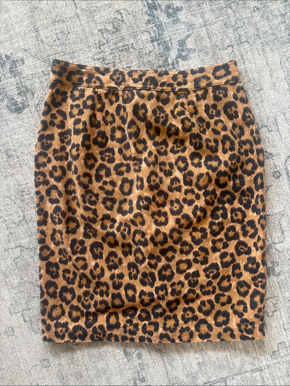 Lauren Ralph Lauren Leopard-Print Button-Front Pencil Skirt - Brown & Black - Picture 4 of 4